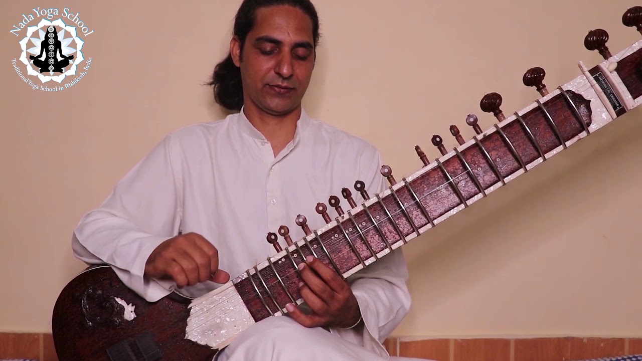 How to play Jhala on  Sitar, right hand exercise, lesson 9