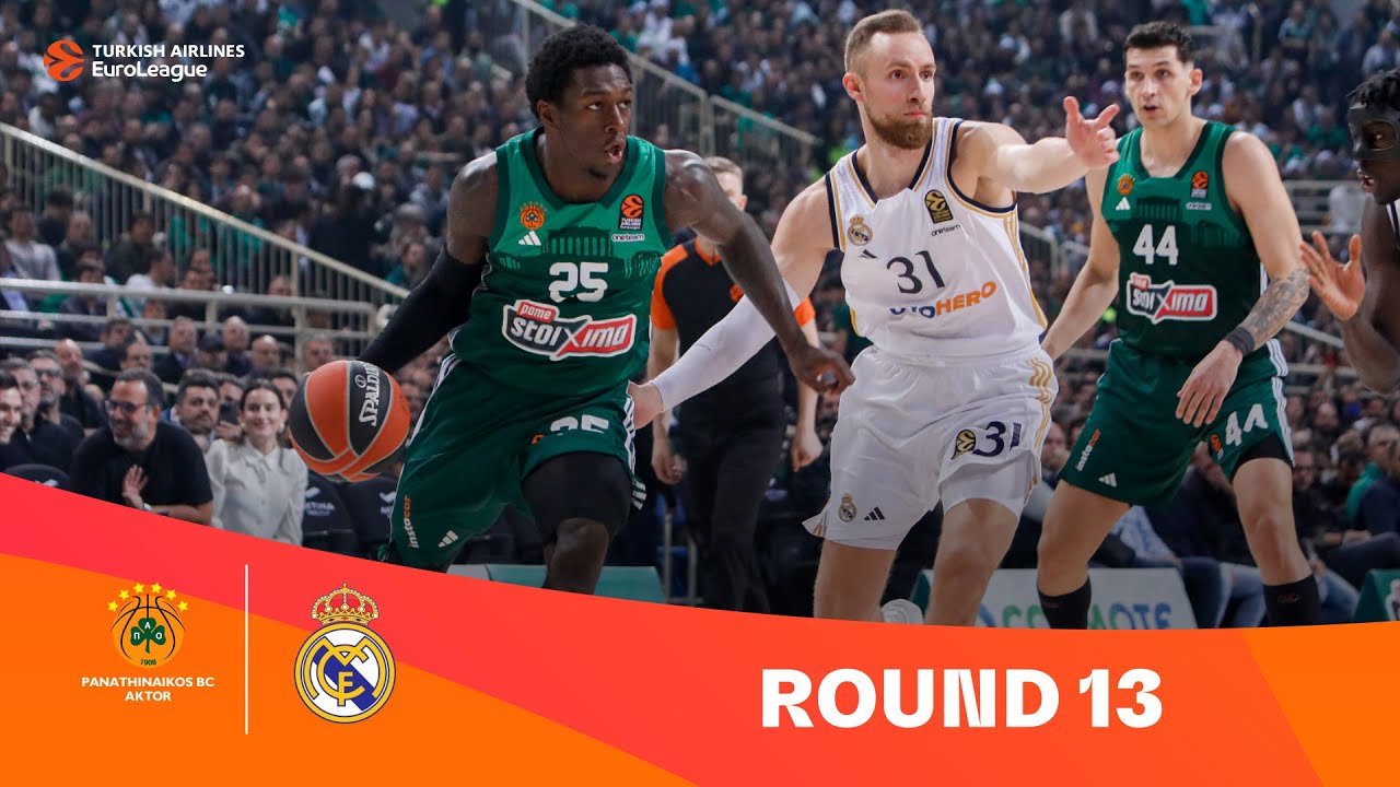 Panathinaikos AKTOR Athens-Real Madrid | Round 13 Highlights | 2023-24 Turkish Airlines EuroLeague
