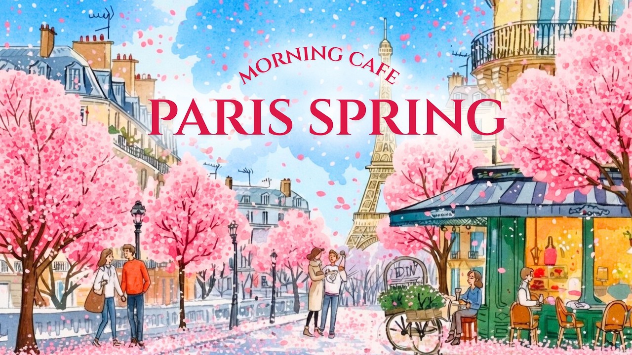 𝐏𝐀𝐑𝐈𝐒 𝐒𝐏𝐑𝐈𝐍𝐆 𝐂𝐀𝐅𝐄🌸Vintage Jazz | 1940s Swing Vibes | Soft Morning