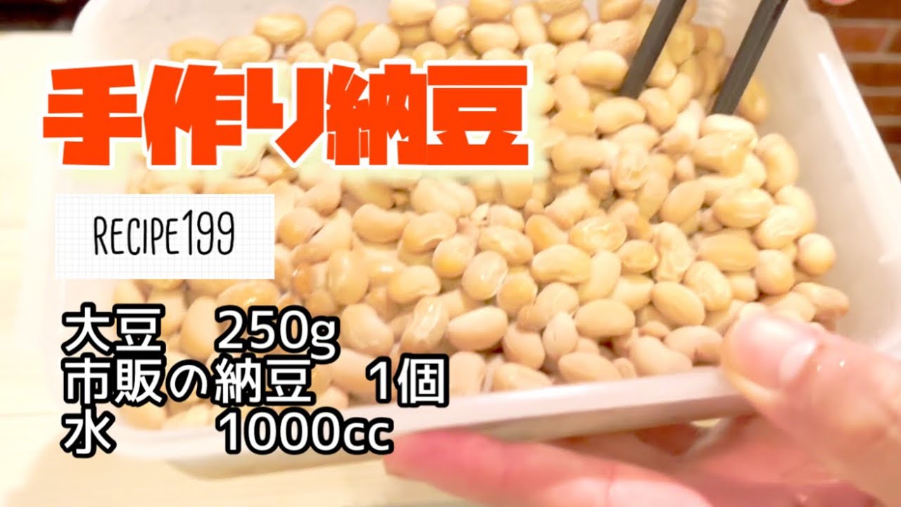 簡単手作り『納豆』納豆ってこんな感じでできるんだ！必見です！
