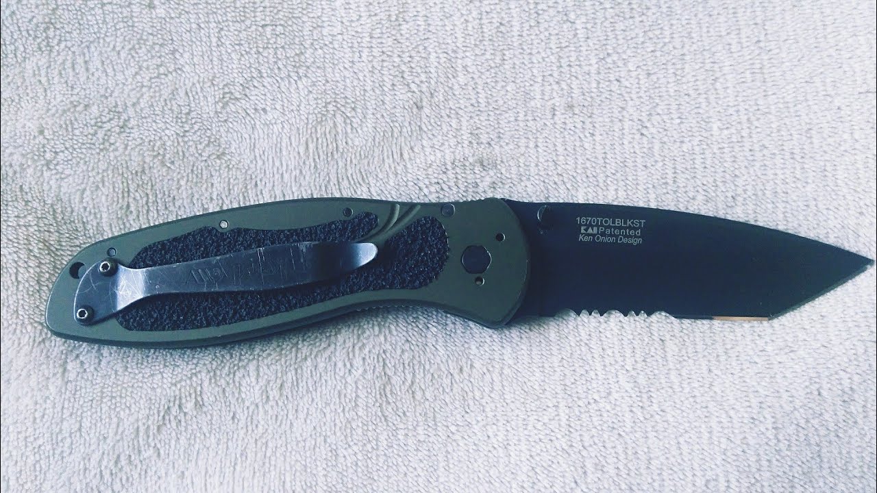 Kershaw blur tanto serrated.