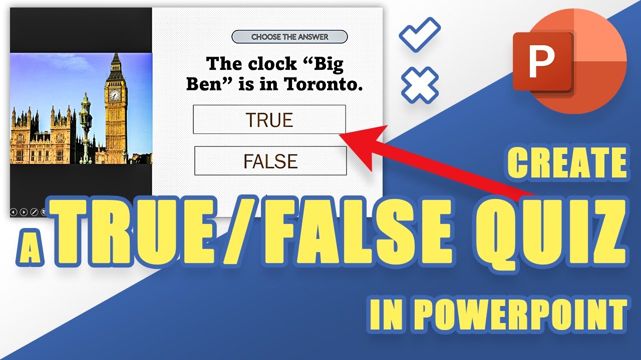 [TUTORIAL] How to Create an Interactive TRUE/FALSE QUIZ in PowerPoint