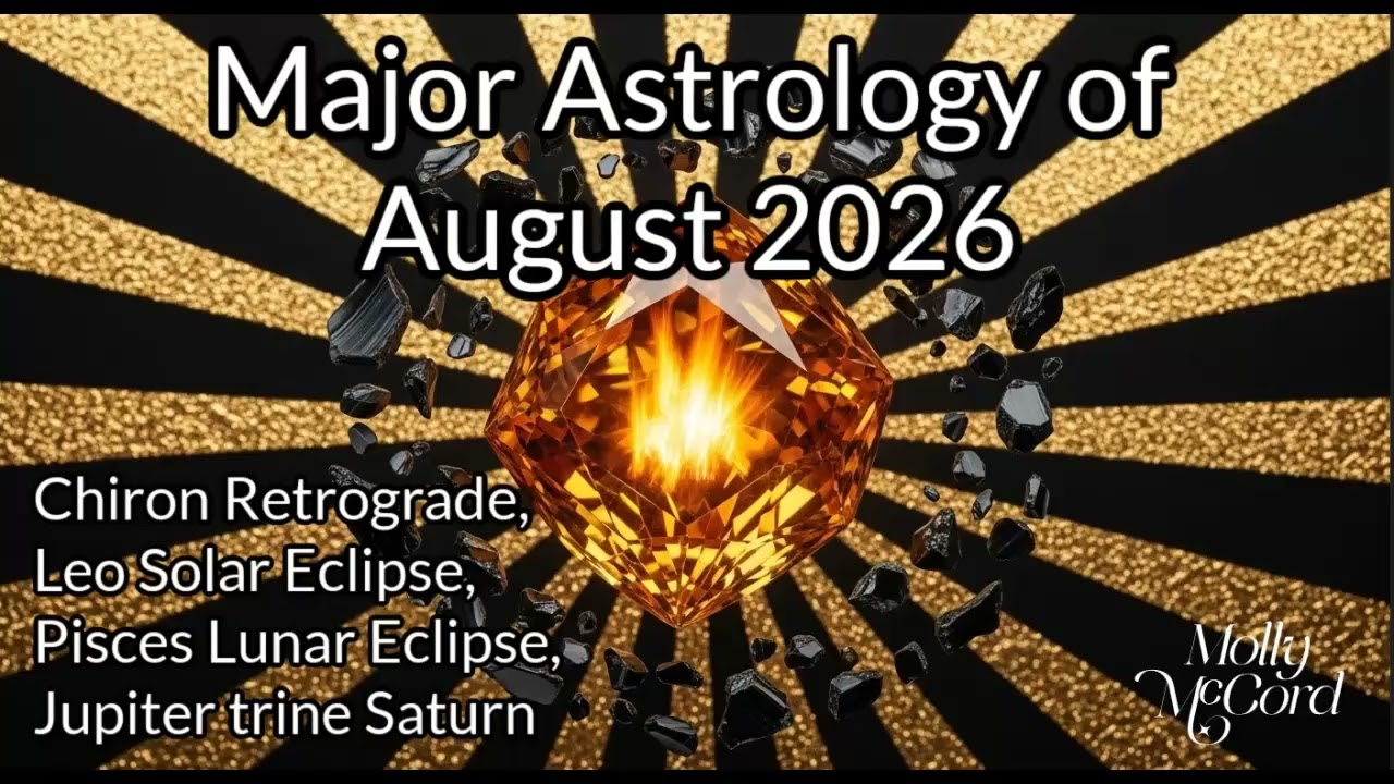 Major Astrology of August 2026 ✨Leo Solar Eclipse, Pisces Lunar Eclipse, Chiron RX, Jup trine Saturn