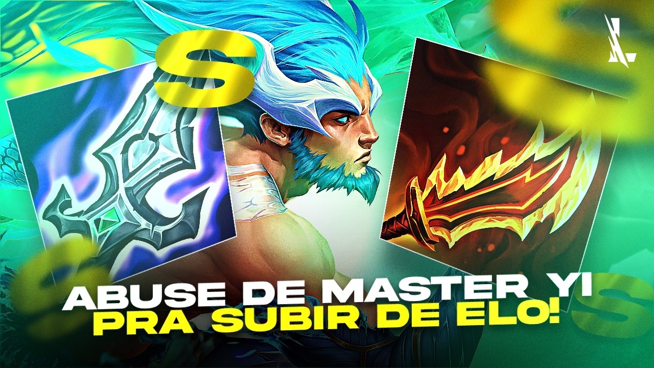 MASTER YI TÁ TIER S NA JUNGLE! O JEITO MAIS FÁCIL DE SUBIR DE ELO | LoL Wild Rift