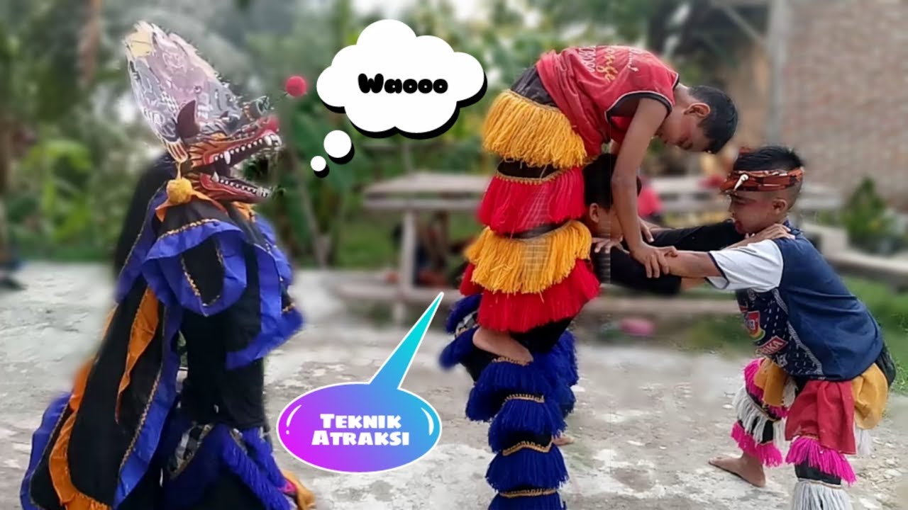 Belajar Barongan Devil dan Salto || Jaranan Cilik
