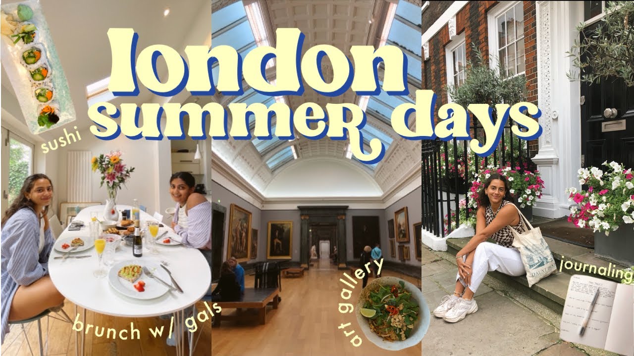 london summer days🧚🏽lots of good food, art gallery, new month journaling