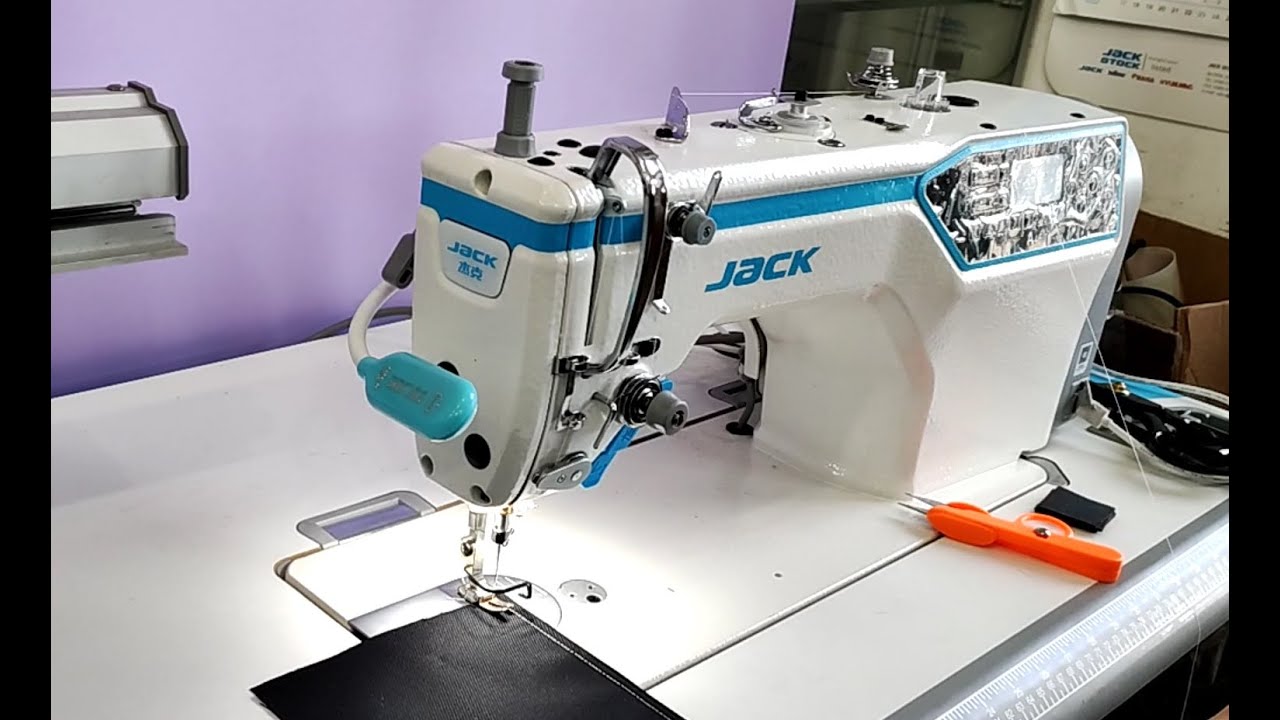 Jack A4F საწარმო საკერავი მანქანა : აქვს გასაფორმებელი ნაკერები, გაუმჯობესებული ჩამაგრება, ...