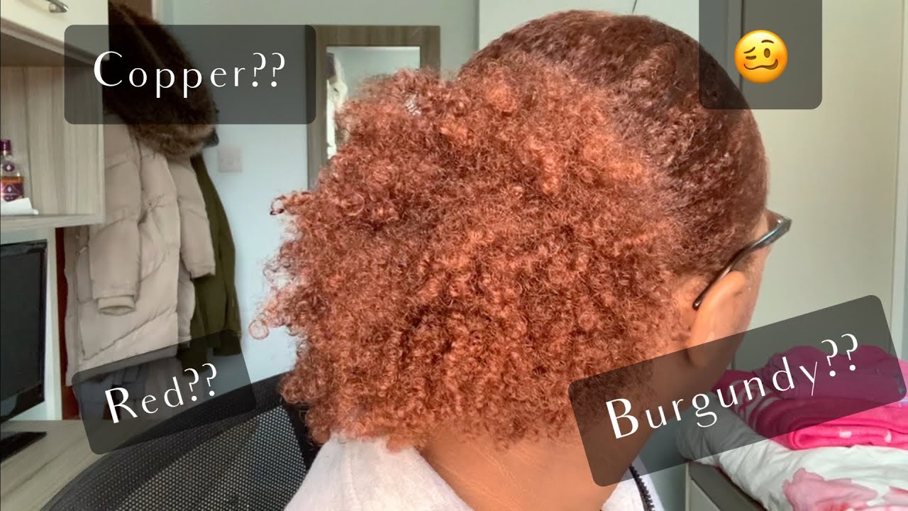 Creme of Nature hair dye Bronze copper (7.6) + Red copper (6.4) =🤷🏾‍♀️