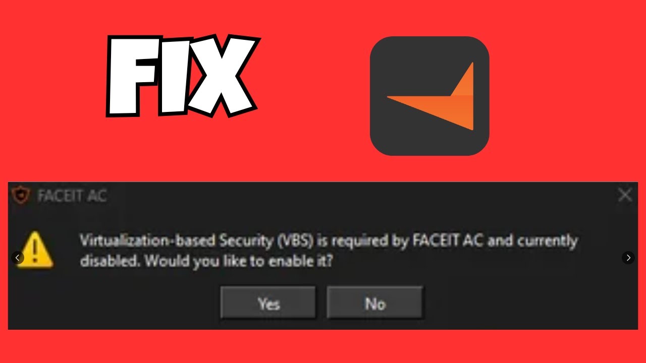Исправление ошибки &laquo;Virtualization-Based Security (VBS) Disabled&raquo; в FACEIT AC | 100% работает