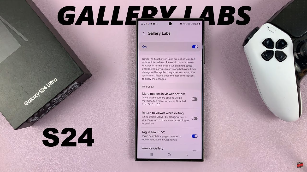 Как включить галерею на Samsung Galaxy S24 / S24 Ultra