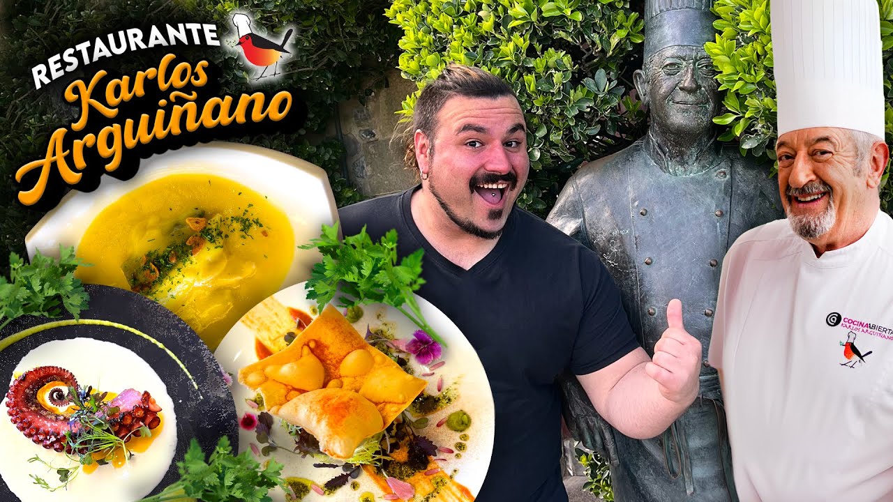 Comiendo en el RESTAURANTE de KARLOS ARGUIÑANO ¿Merece la pena? Me como 9 Platos! 🔥