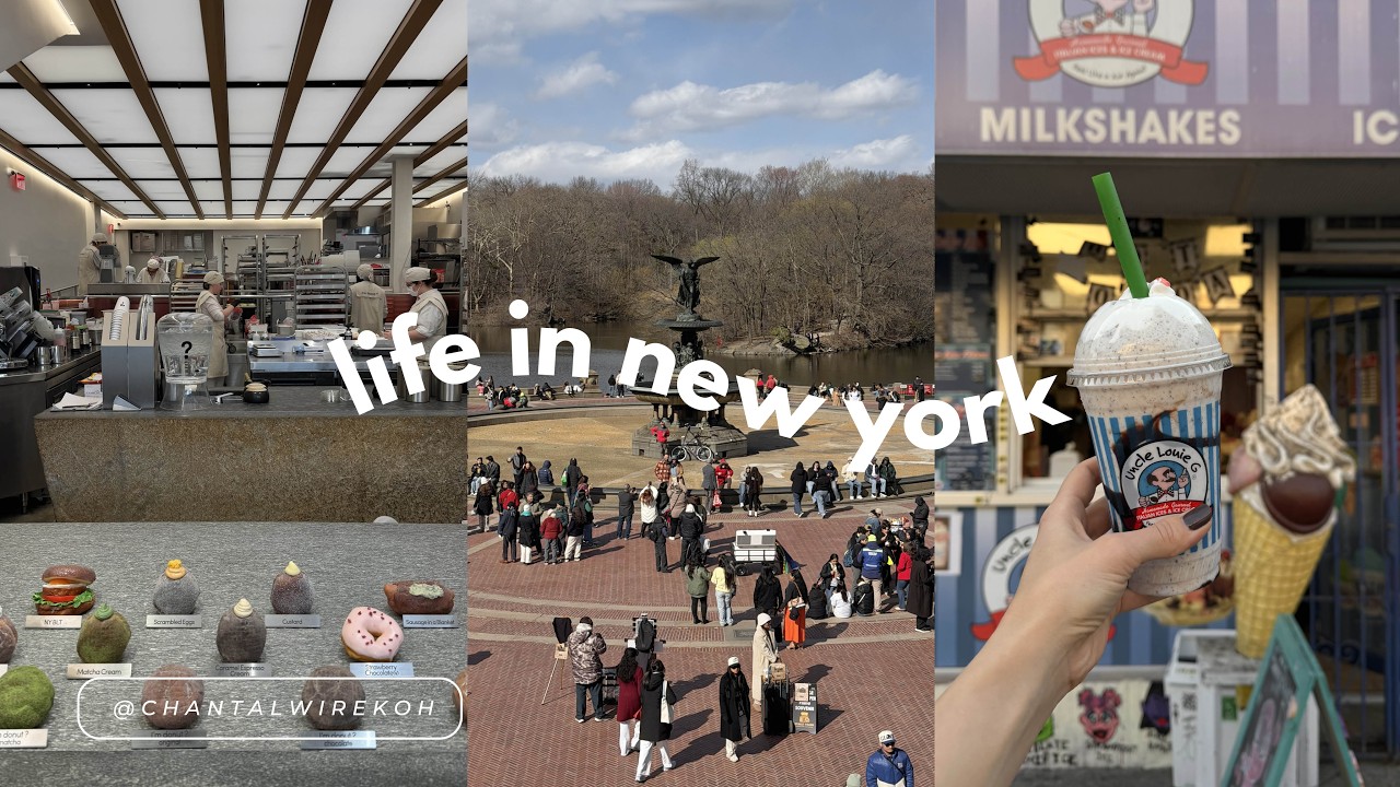 a few days in nyc | times square, viral donuts, bowling & spring in brooklyn