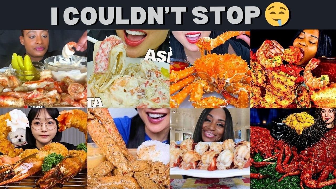 1 HOUR OF THIS?! 😱🦀 Nonstop Seafood Boil King Crab Mukbang | So Satisfying It’s Addicting