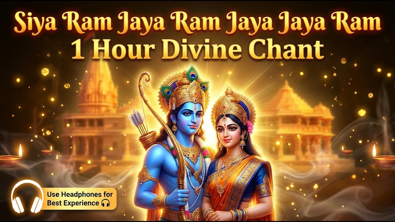 1 Hour Siya Ram Jaya Ram Jaya Jaya Ram for Meditation , Bhakti & Study | Bhajan Sanjh
