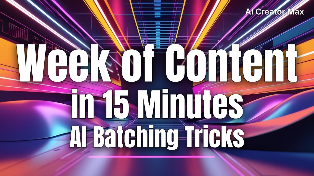 Write a Week of Content in 15 Minutes with These AI Batching Tricks
