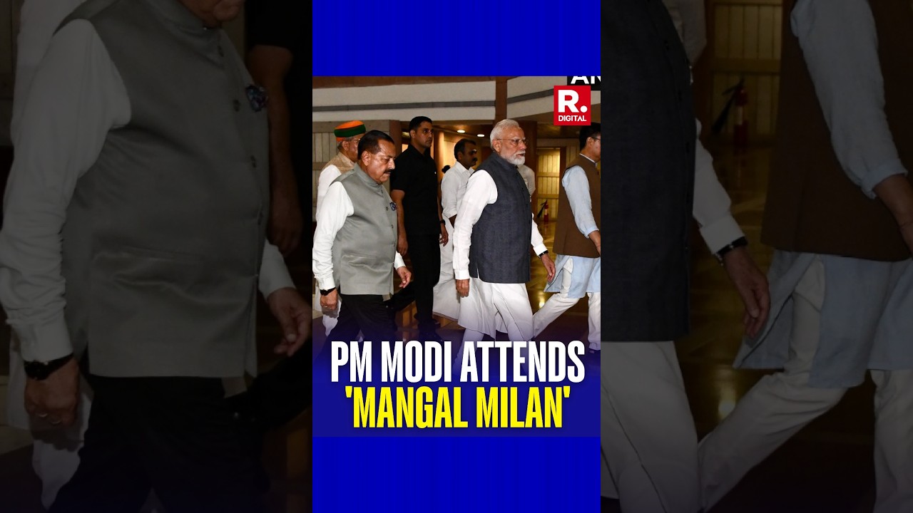PM Modi Arrives for NDA Parliamentary Party Meeting