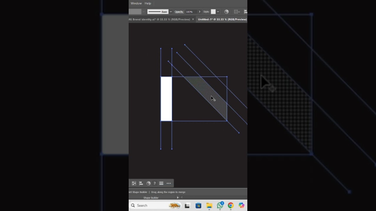 EN Logo Tutorial in Adobe Illustrator | Clean & Modern Letter Logo #adobeillustrator #enlogodesign