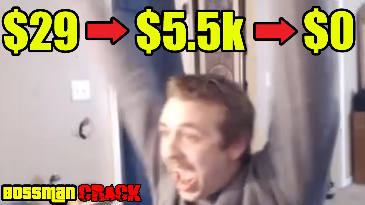 Bossmanjack turns $29 into $5449 into $0.  In five minutes. 