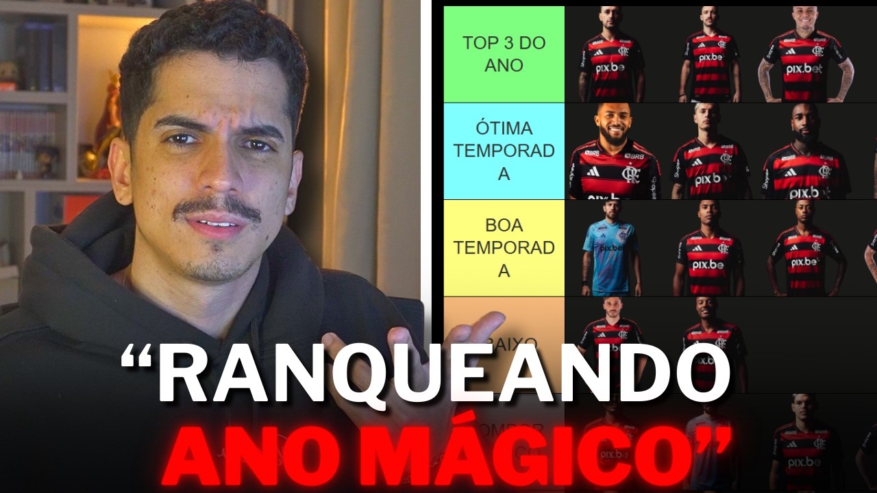 Ranqueando jogadores do Flamengo em 2025