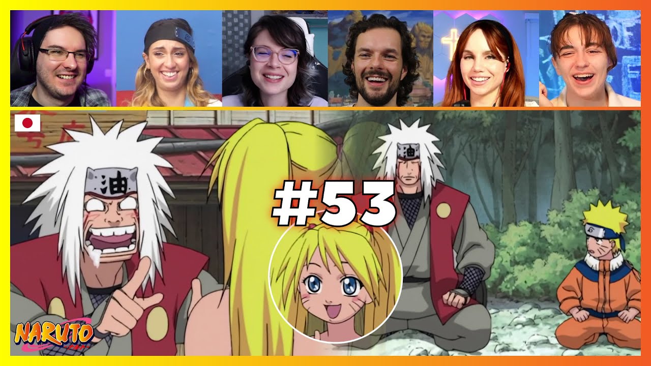 Naruto Episode 53 | Jiraiya returns! | Reaction Mashup ナルト
