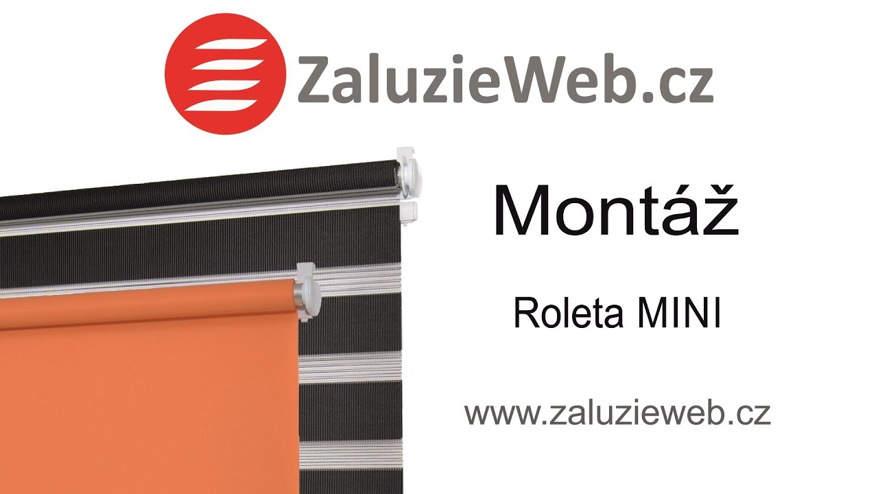 Montáž rolety MINI - www.zaluzieweb.cz