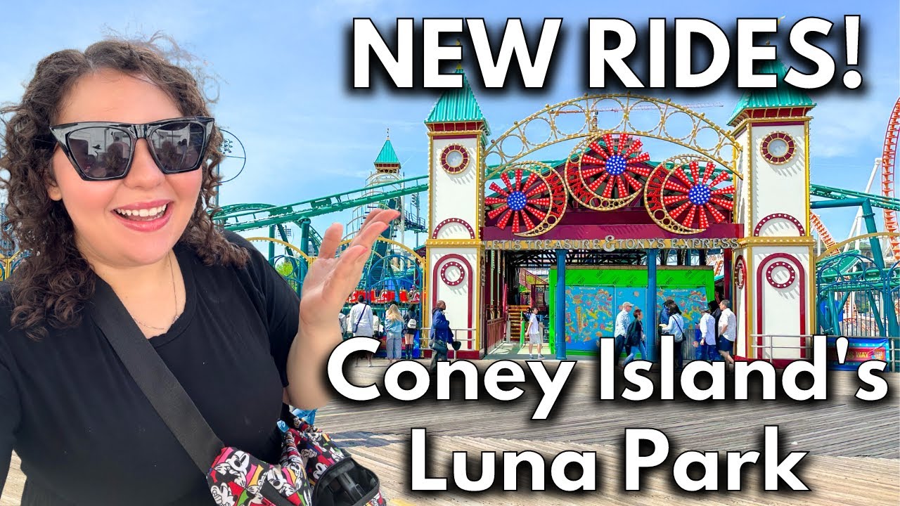 Coney Island's Luna Park NEWEST Rides (Tony's Express & Leti's Treasure)