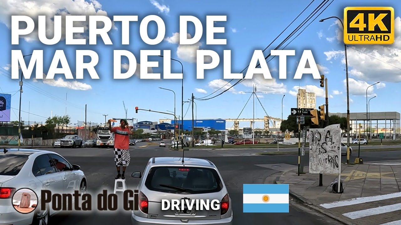 MAR DEL PLATA [PUERTO y COSTA] PASEO VIRTUAL #driving TOUR 4k 2024 COSTA ATLÁNTICA DE LA ARGENTINA