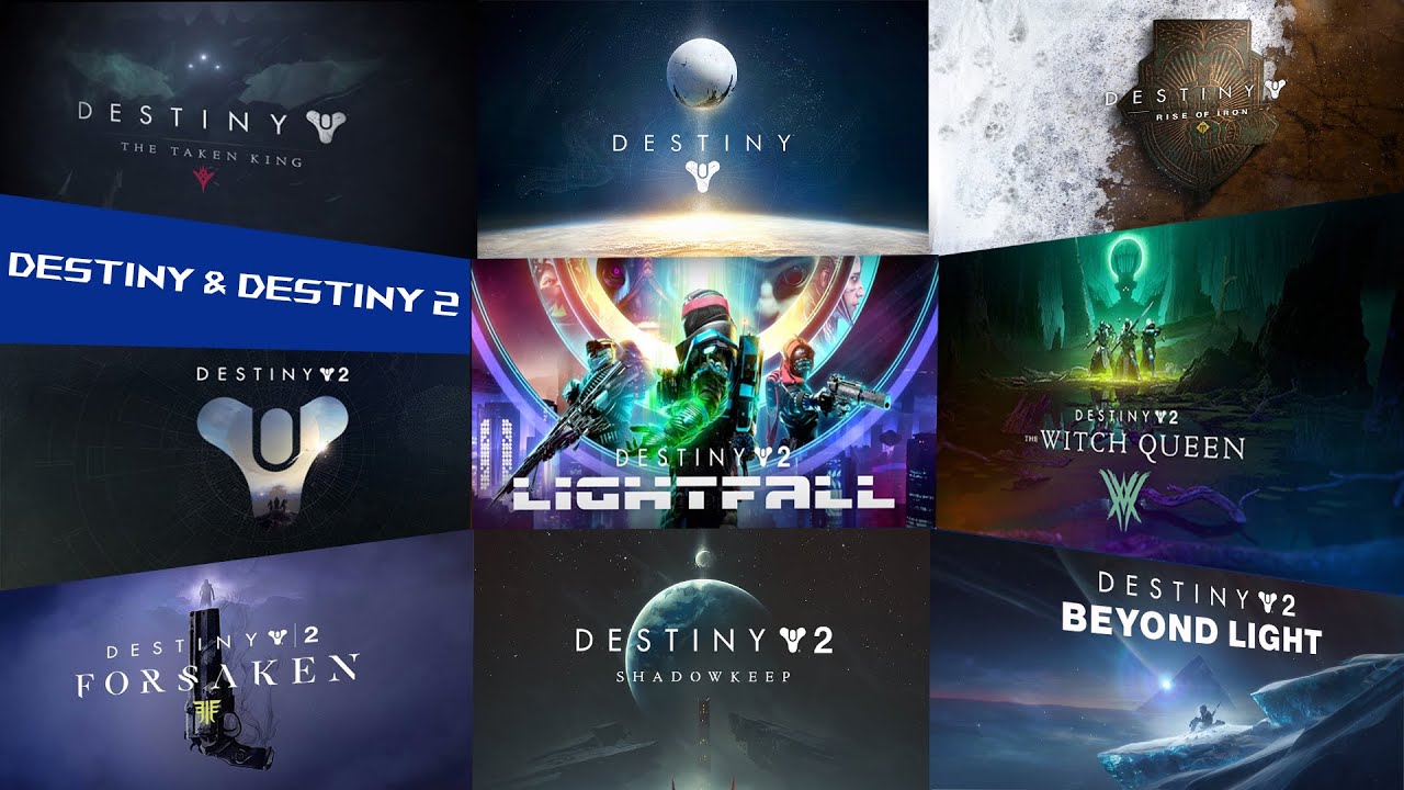 DESTINY 1 & 2 ALL TITLE SCREENS / FULL MUSIC (YEAR: 2014 - 2023)