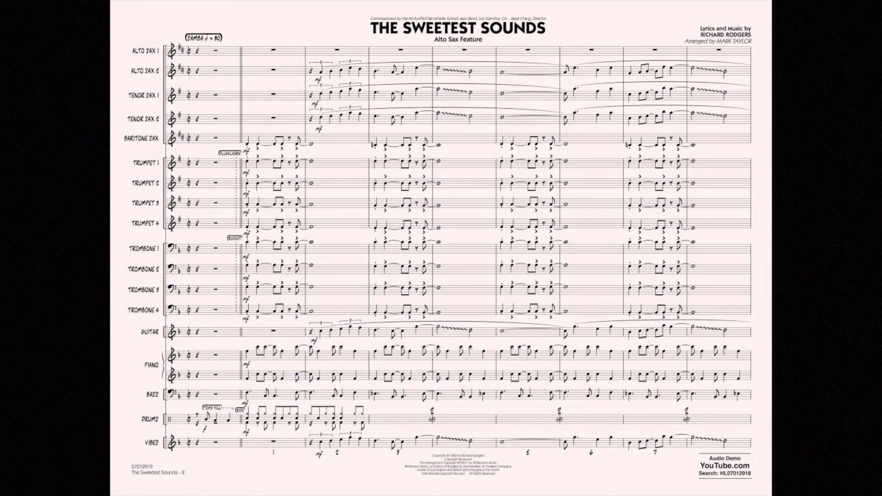 The Sweetest Sounds arranged by Mark Taylor