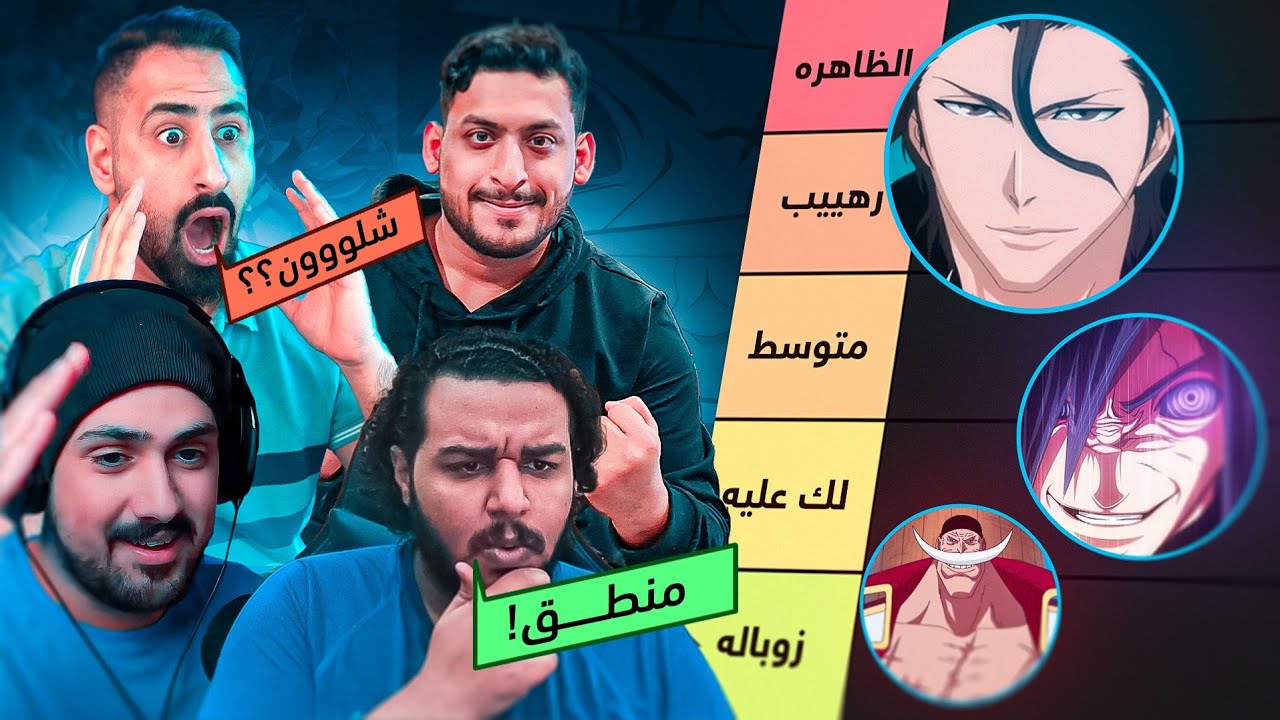 اكثر تقييم ممكن تشوفه منطقي 🤣 تقييم شخصيات الانمي بالمزاج
