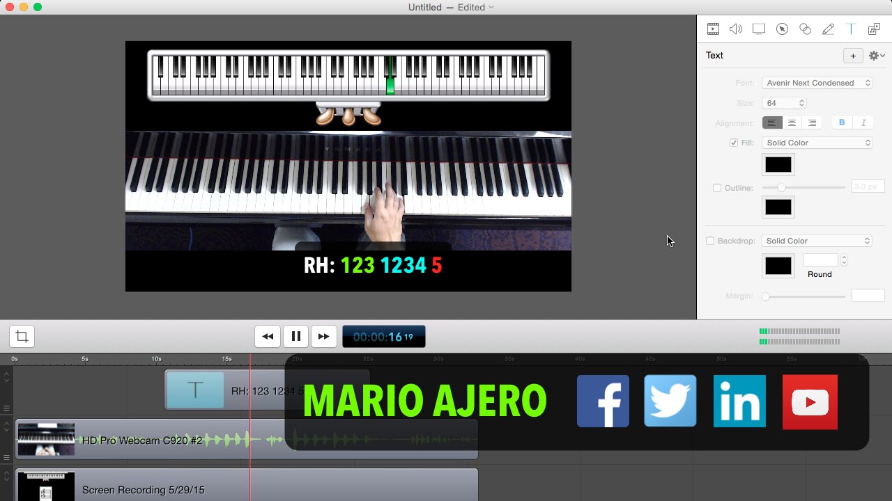 How to Create Piano Lesson Videos with ScreenFlow and Classroom Maestro
