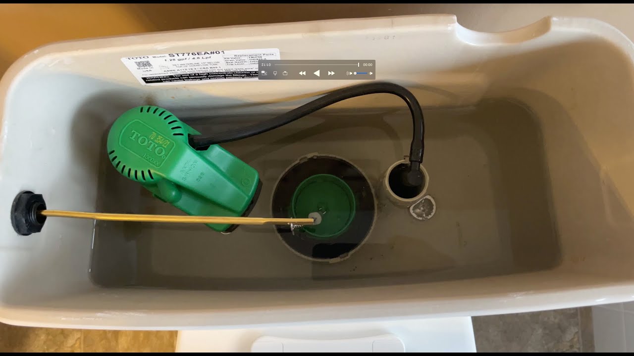 Toto Drake II Toilet Fill Valve Blockage and Repair