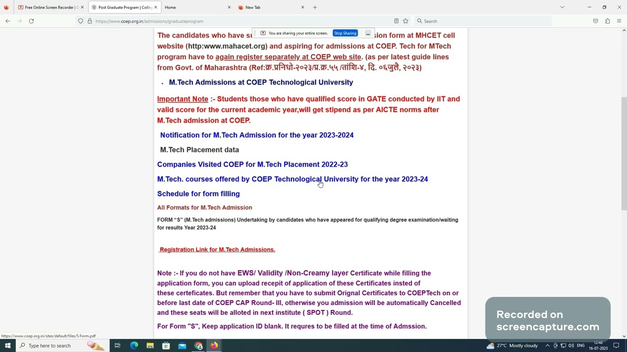 Sample Registration and form filling process video