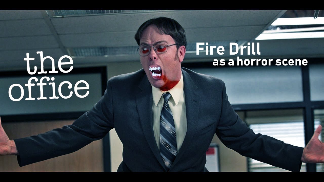 'The Office' Fire Drill as a horror scene | Dwight Schrute | Michael Scott |Fire Drill - horror |