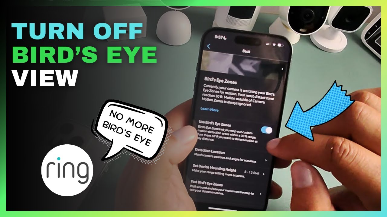 Turn off birds eye view on Ring camera