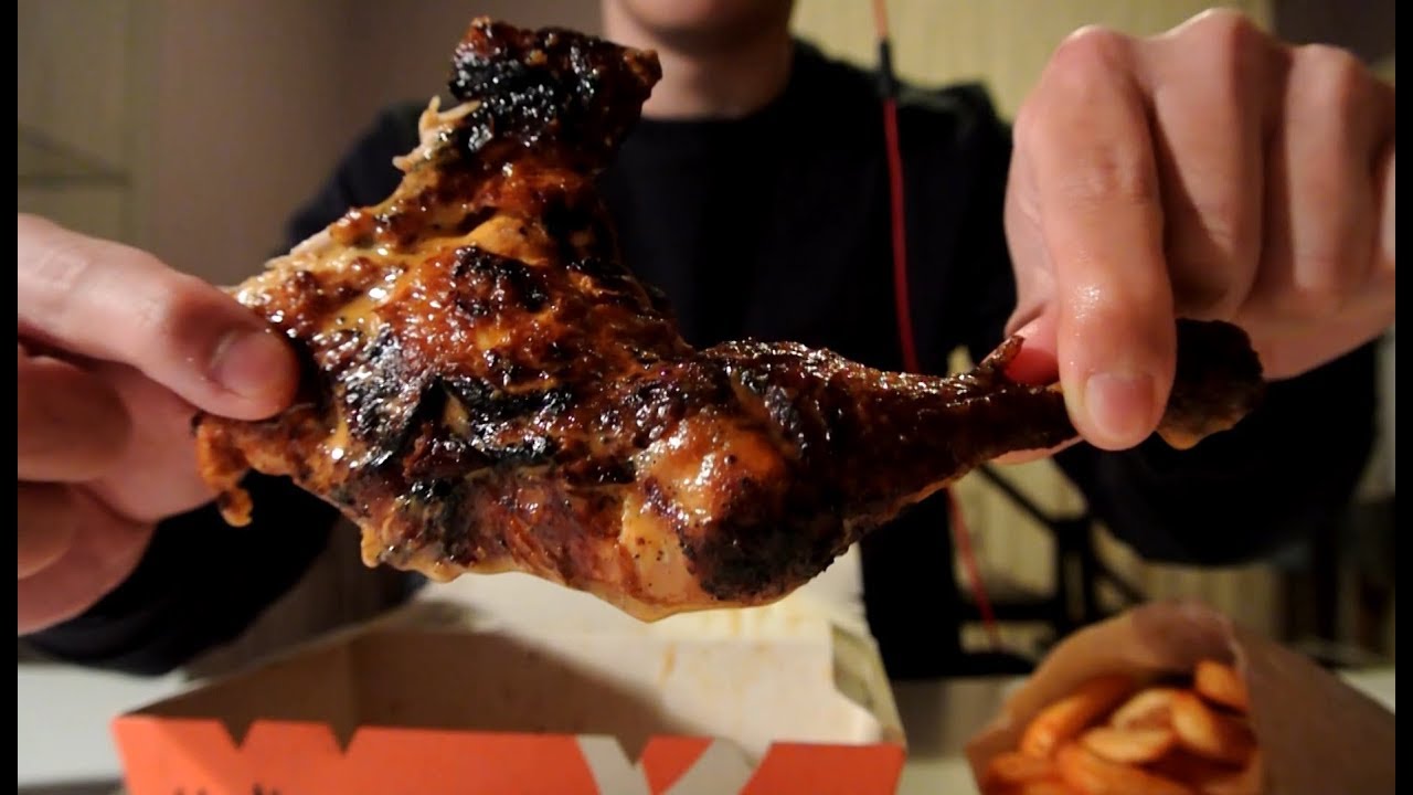 [ASMR] NANDO'S PERI-PERI CHICKEN | EATING SOUNDS | (No Talking)