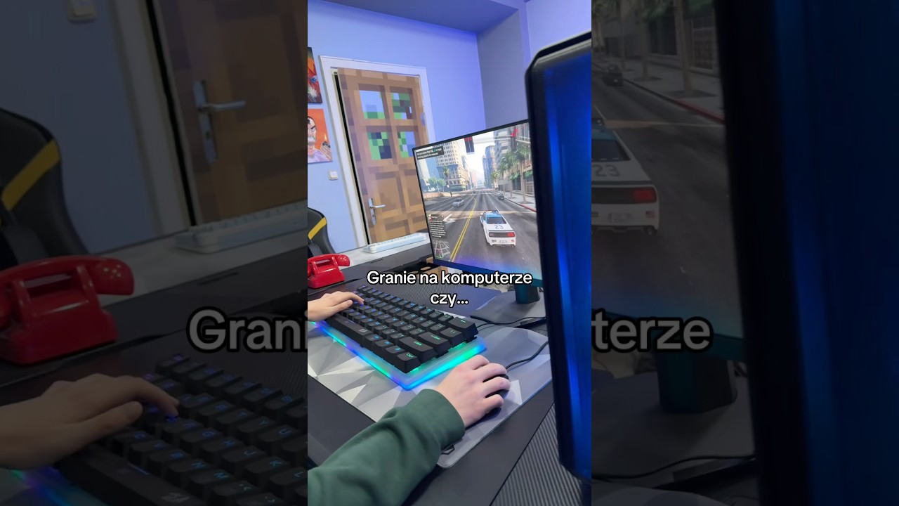 Lepiej się gra na komputerze czy na laptopie?😅 #gamer #komputer #gry