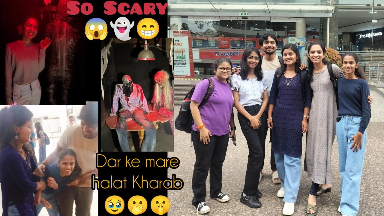 GT Mall ke Scary House मे jaan literally घशात आली🥹👻Funniest Horror Experience 😱👻😁#scary#youtube#fun 