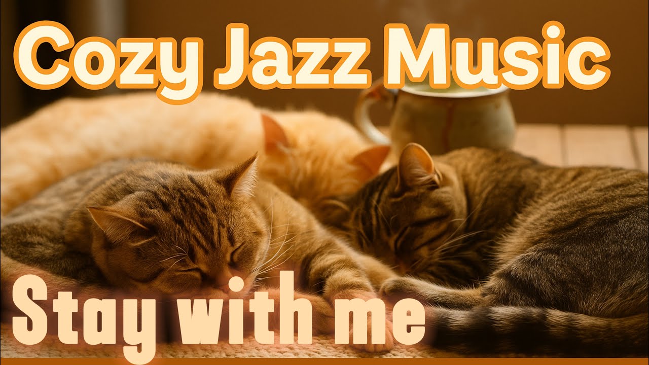 Cozy Jazz Café Live ☕🐾 |Relaxing Music with Sleeping Cat & Coffee Vibes #CozyJazzCafe #relaxingjazz