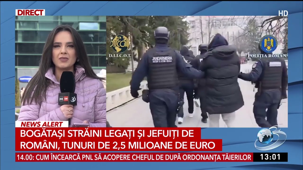 Bogătași ștrăini legați și jefuiți de români. Tunuri de 2,5 milioane de euro