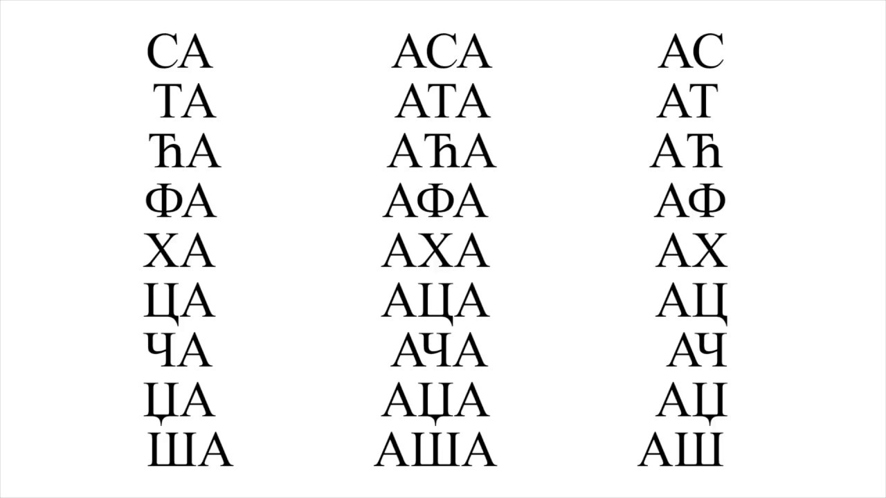 Learn Serbian - Pronunciation exercise