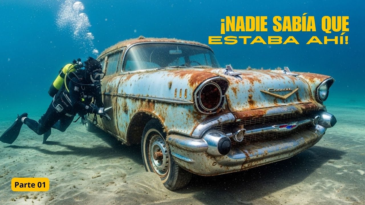 Este Chevrolet Bel Air 1957 pasó décadas a 18 metros en un río de Medellín y su final sorprende pt1