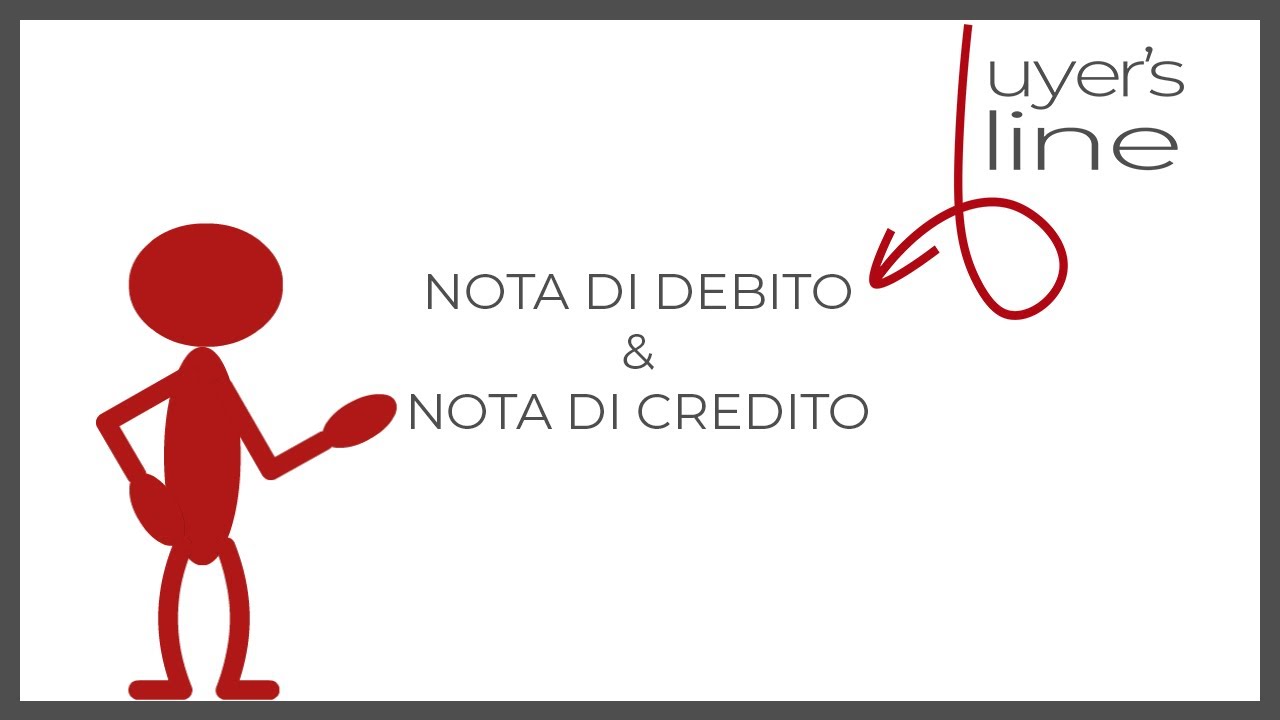 Nota di debito e nota di credito