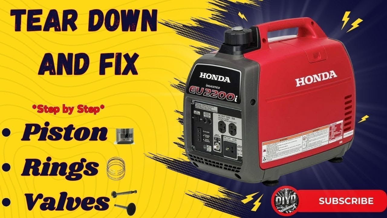 Honda EU2200i Teardown and Rebuild - Low compression and Bad Rings