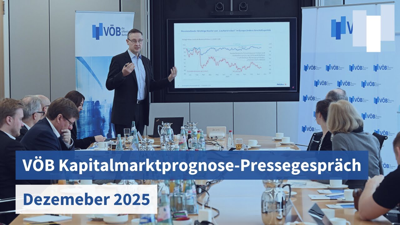 VÖB Kapitalmarktprognose-Pressegespräch im Dezember 2025
