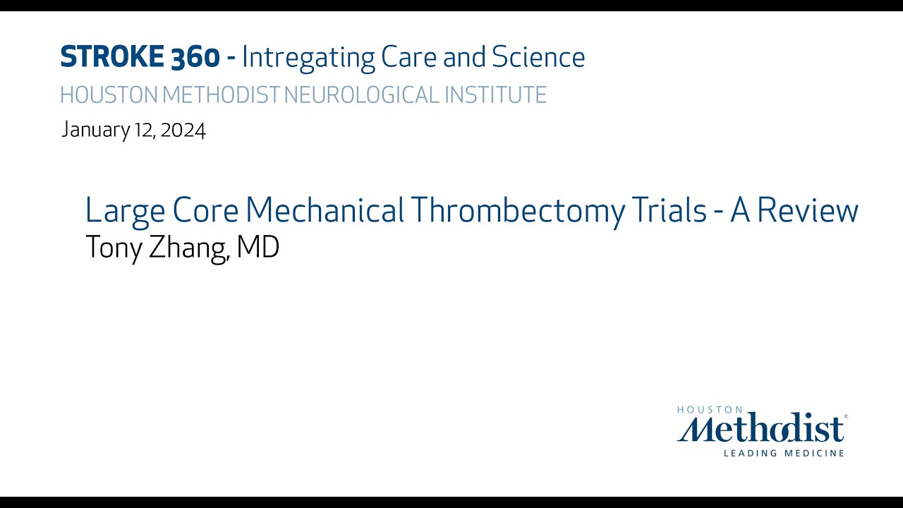 Large Core Mechanical Thrombectomy Trials - A Review