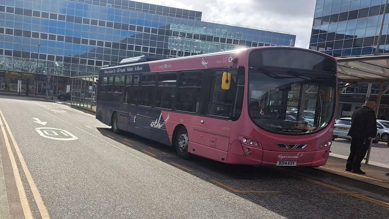 HATIFIELD LOAN!! | 376 BD14 KXV Uno Volvo B7RLE Wright Eclipse 2 | Route C1: Milton Keynes