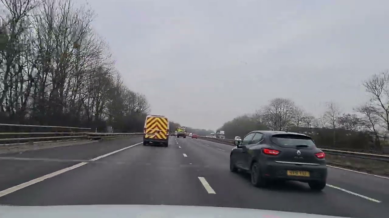 Drive Northwest UK.  Bamber Bridge, Preston to Chadderton, Oldham. Motorway all the way.