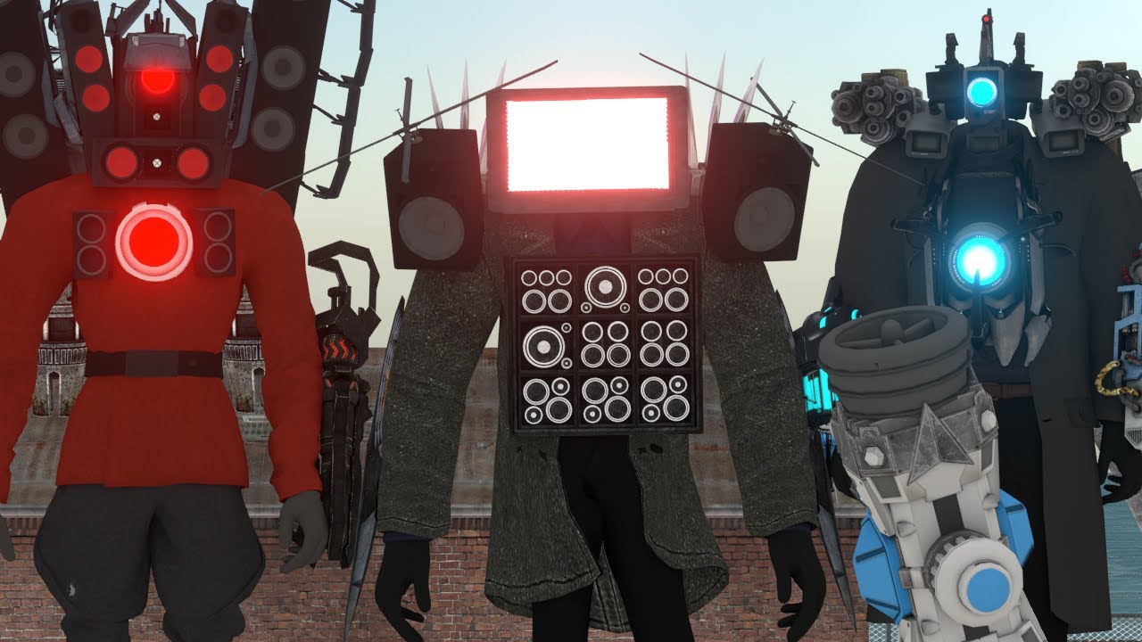 Skibidi War: Titan Cameraman, Titan Speakerman, Titan TVman