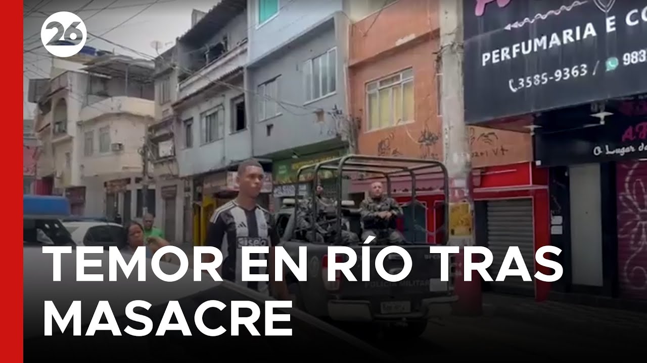 🚨 CANAL 26 EN VIVO EN Río de Janeiro | Los vecinos TEMEN SALIR A LA CALLE tras la GUERRA NARCO